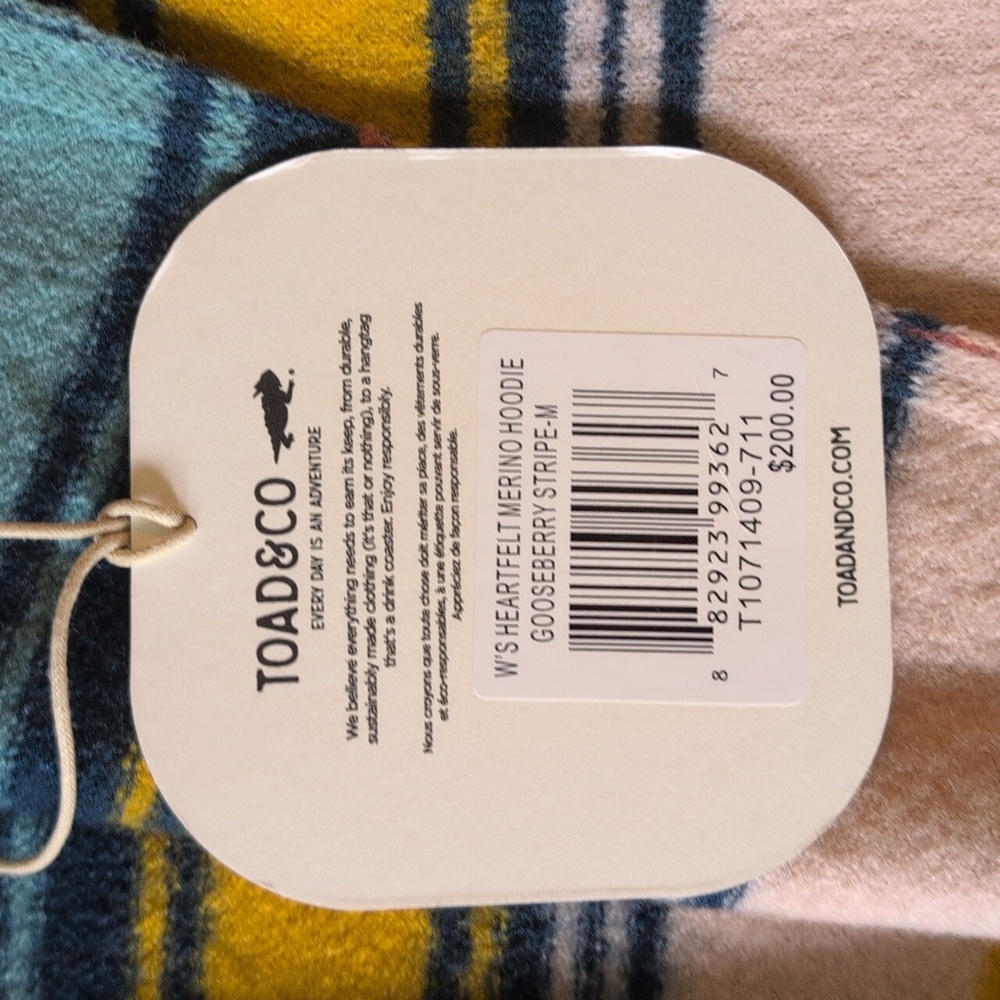 NWT Toad And Co Heartfelt Hoody Medium - Picture 3 of 7